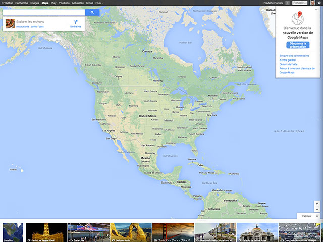 Nouvelle version Google Maps