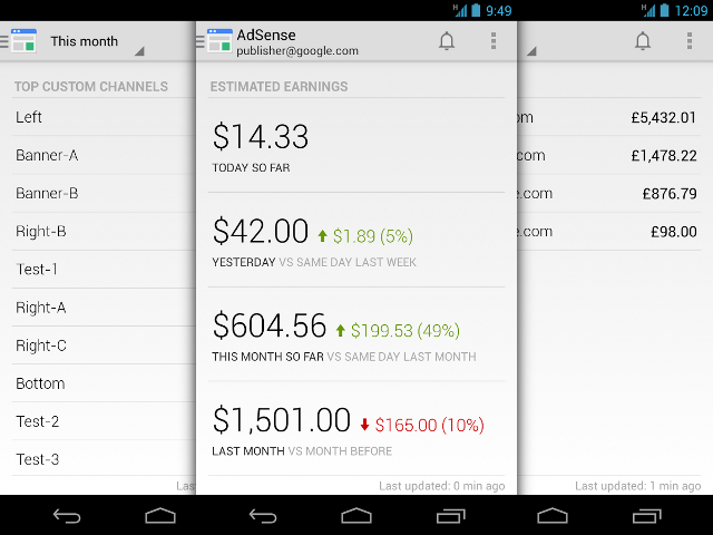 Google publie (enfin) une application Android pour AdSense !