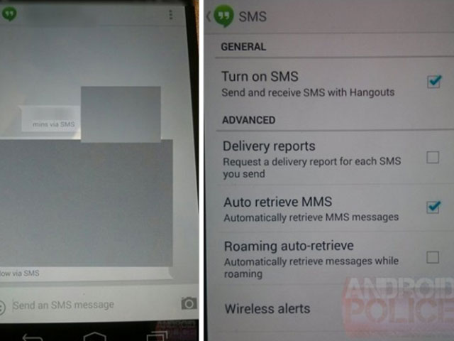  Google Hangouts : le support des SMS et des MMS pour la prochaine version ?