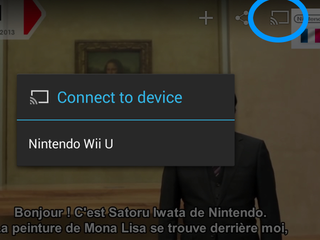 Associer un smartphone à YouTube pour Wii U