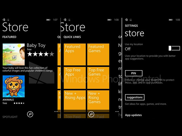 Store Windows Phone 8.1