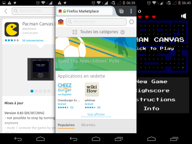 Le Firefox Marketplace débarque sur Android