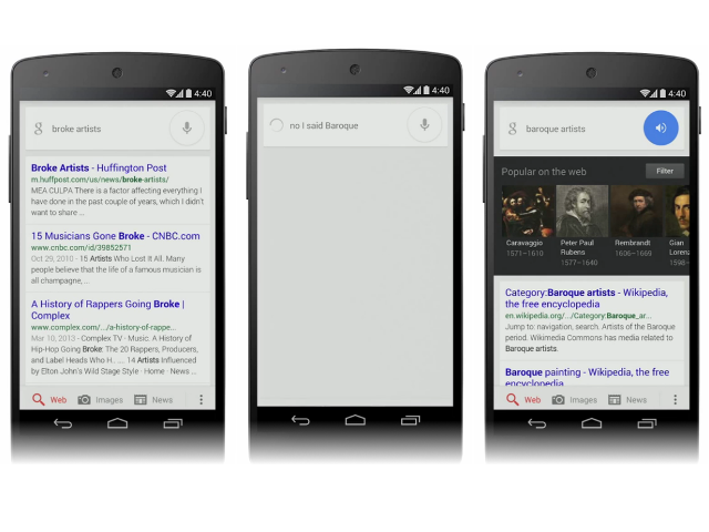 Google Now se fait corriger