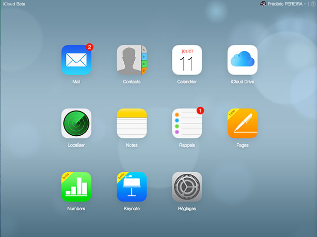 iCloud Beta: capture 1