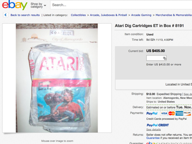 E.T. est sur eBay