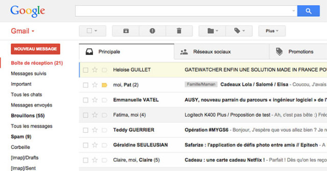 Extension Gmail : capture 2