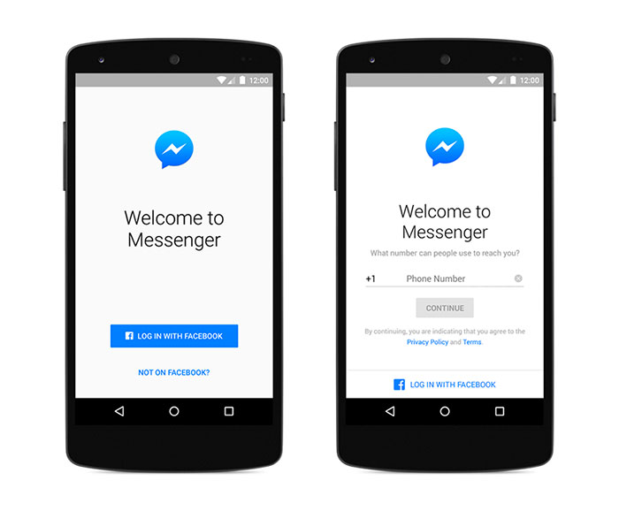 Login Facebook Messenger