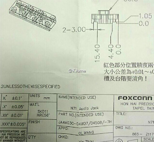 Document Foxconn iPhone 6s