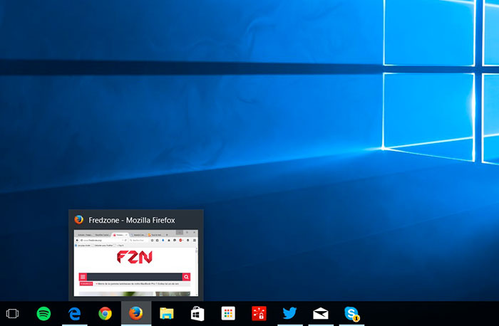 Fenêtres Windows 10 : capture 1