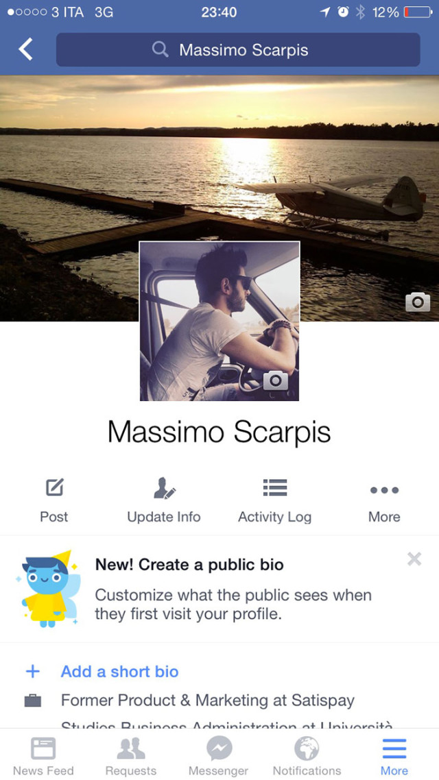 Nouveau profil Facebook