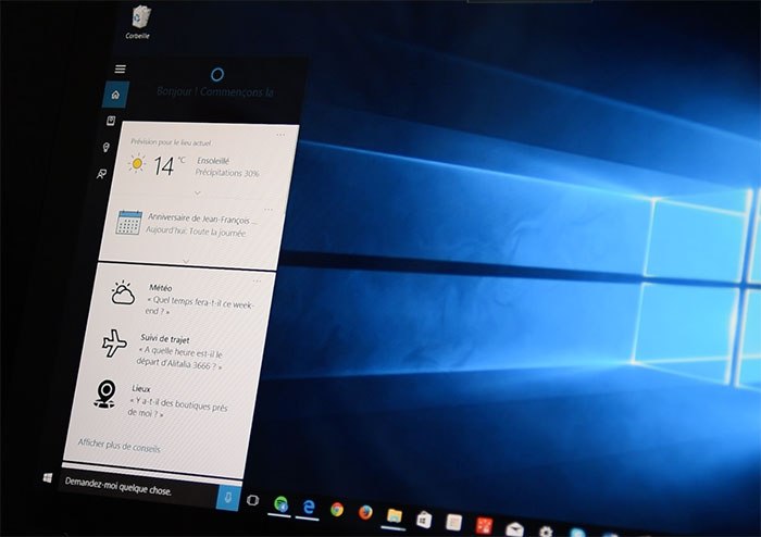 Focus sur Cortana