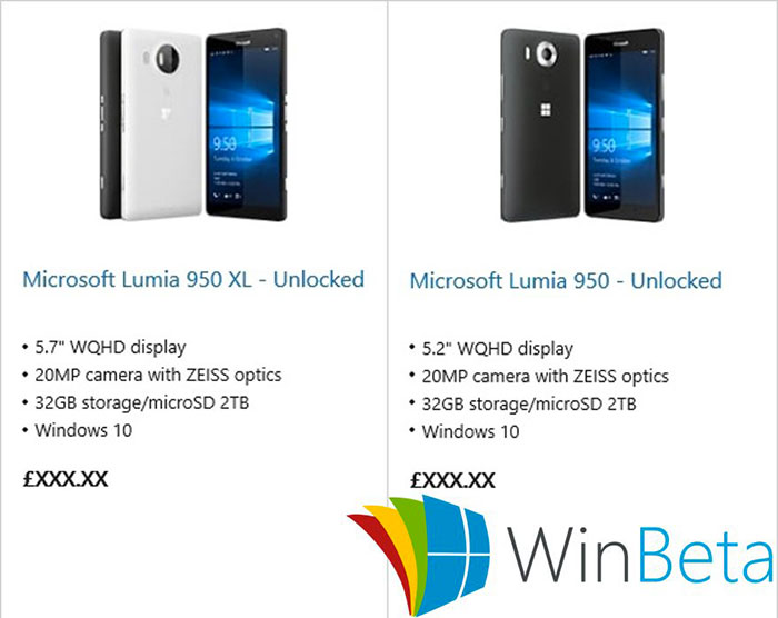 Leaks Lumia 950/950XL