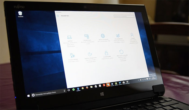 Panneau configuration Windows 10