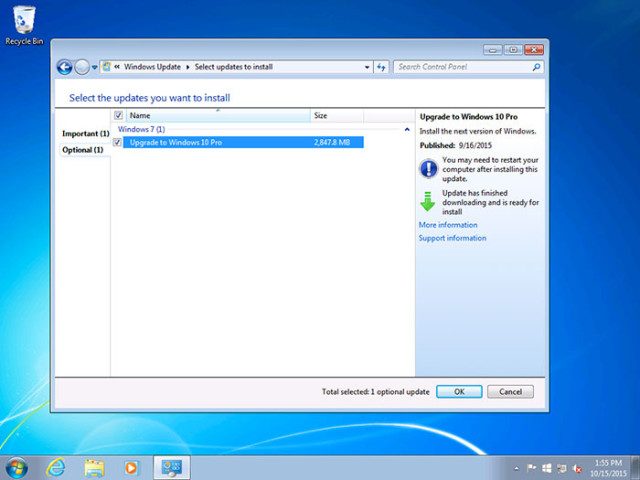 Installation automatique Windows 10