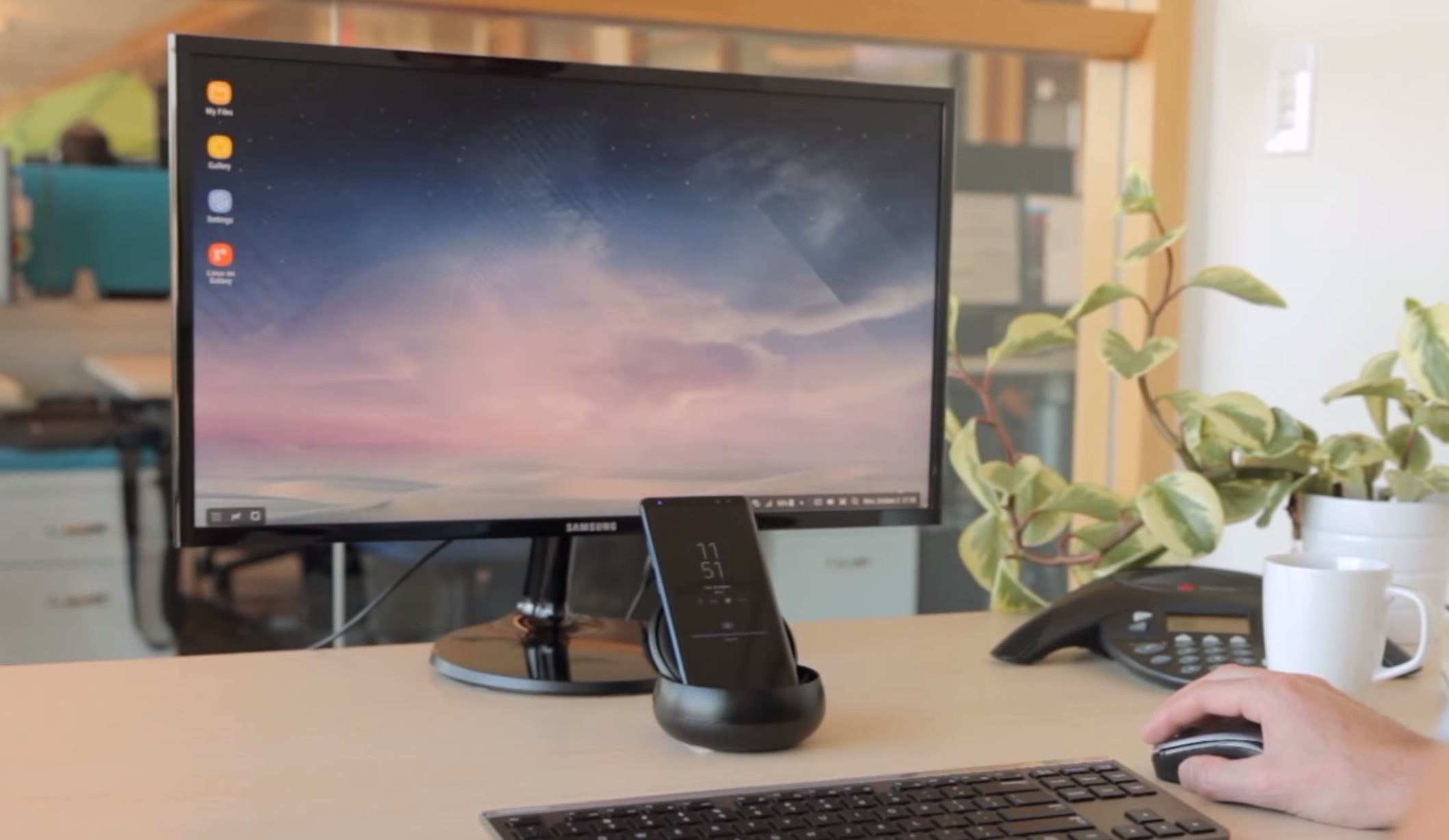 Samsung nous présente, en vidéo, Linux sur son DeX