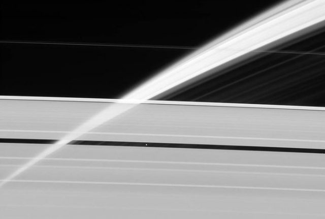 Les anneaux de Saturne vus de l'intérieur