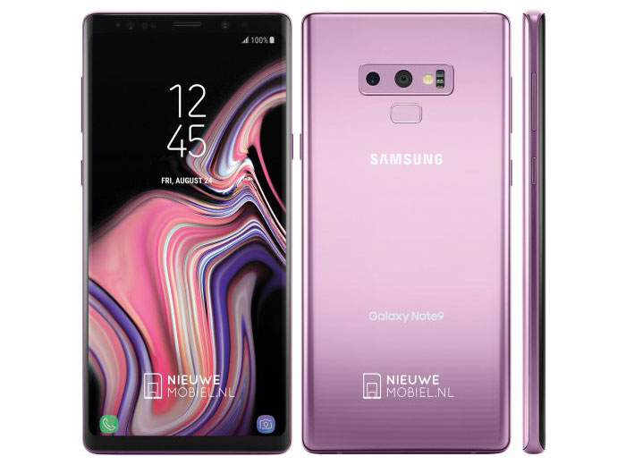  Le Galaxy Note 9 se montre en couleur Lilac Purple