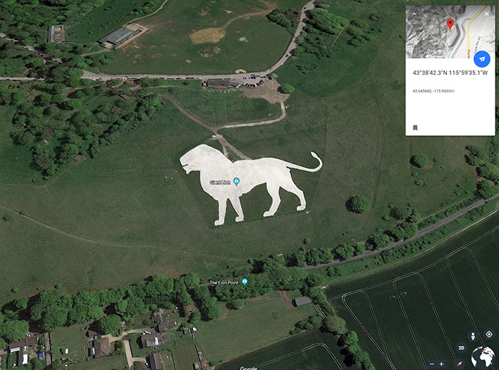 18 autres choses insolites découvertes sur Google Maps
