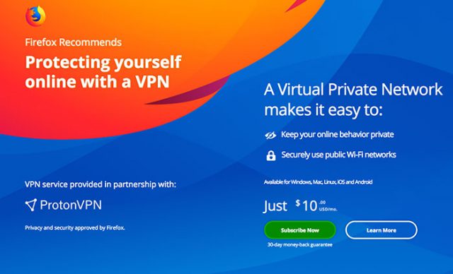Firefox VPN : image 2