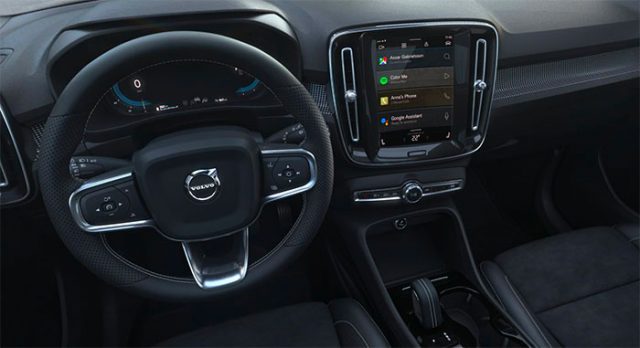 L'intérieur du XC40 Recharge de Volvo