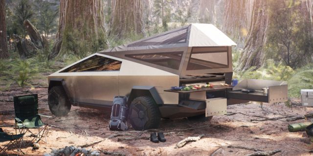 Le Cybertruck, le meilleur allié des campeurs ?