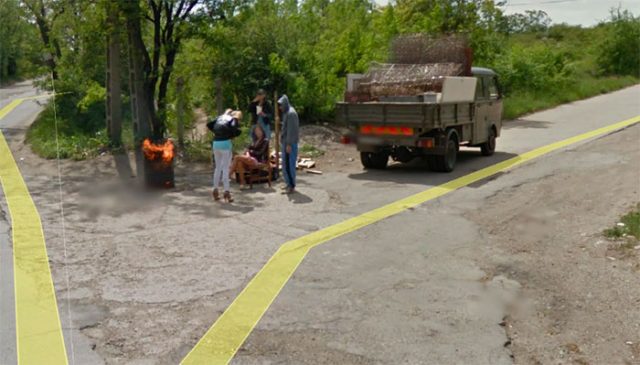 Une scène insolite capturée par Google Maps