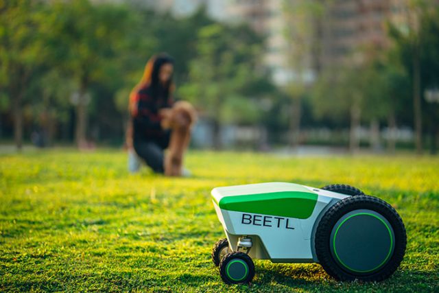 Ce robot a été pensé pour ramasser les crottes de chien