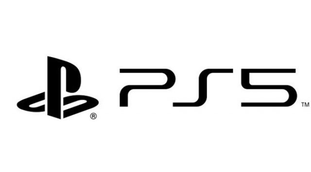 Le logo de la PS5 en blanc