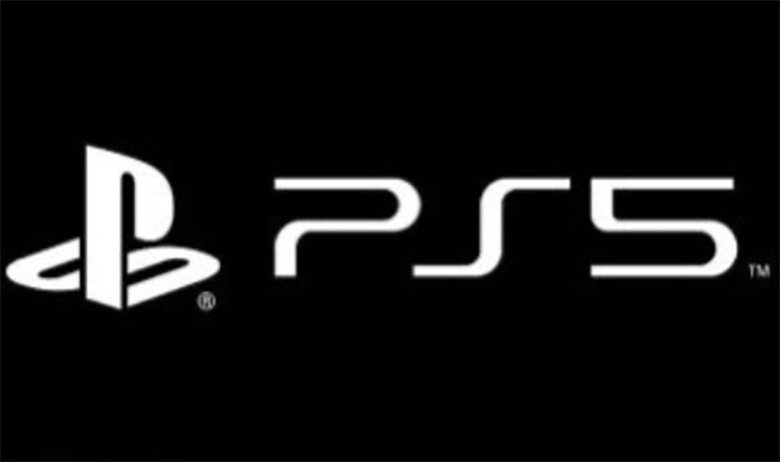 Le logo de la PS5 en noir