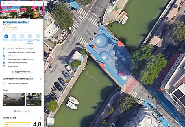 Sur Google Maps, tous les bancs ne sont pas logés à la même enseigne