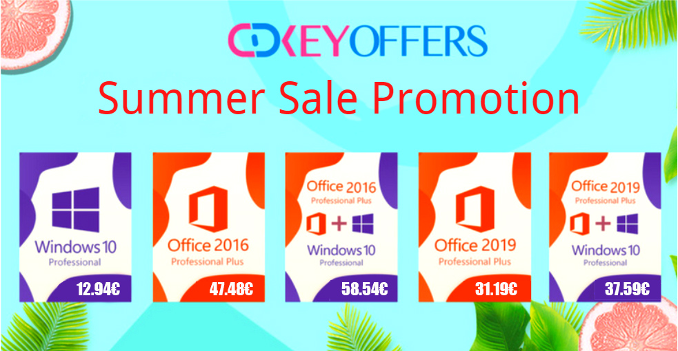 CDKeyOffers propose pas mal de promos sur les clés de Windows 10 et Office