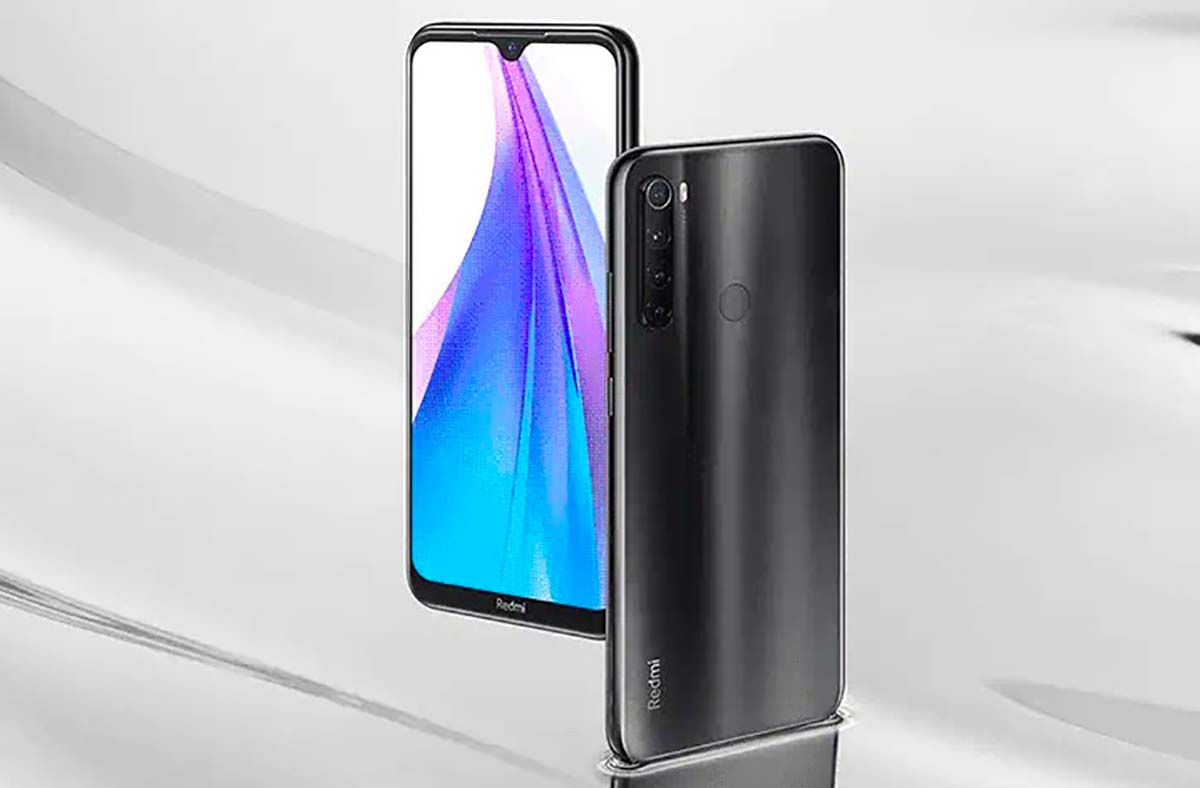 Le Xiaomi Redmi Note 8T en couleur grise