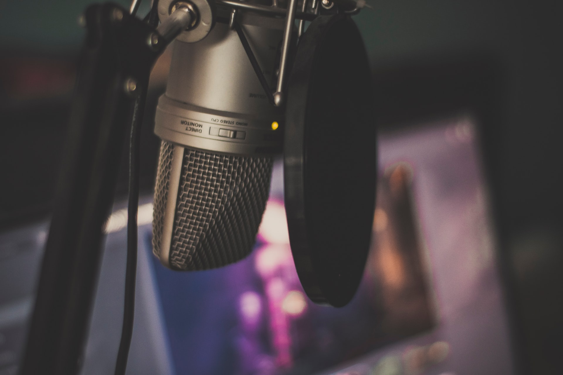 Un micro utilisé pour un live sur Twitch