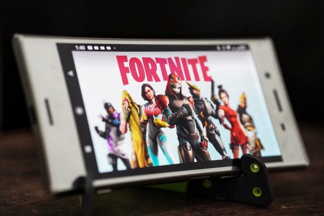 Ecran d'accueil de Fortnite