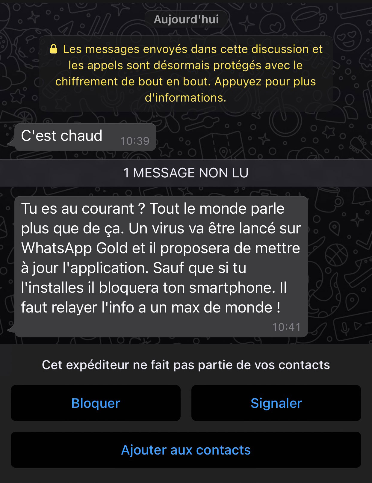 WhatsApp Gold fait encore parler de lui