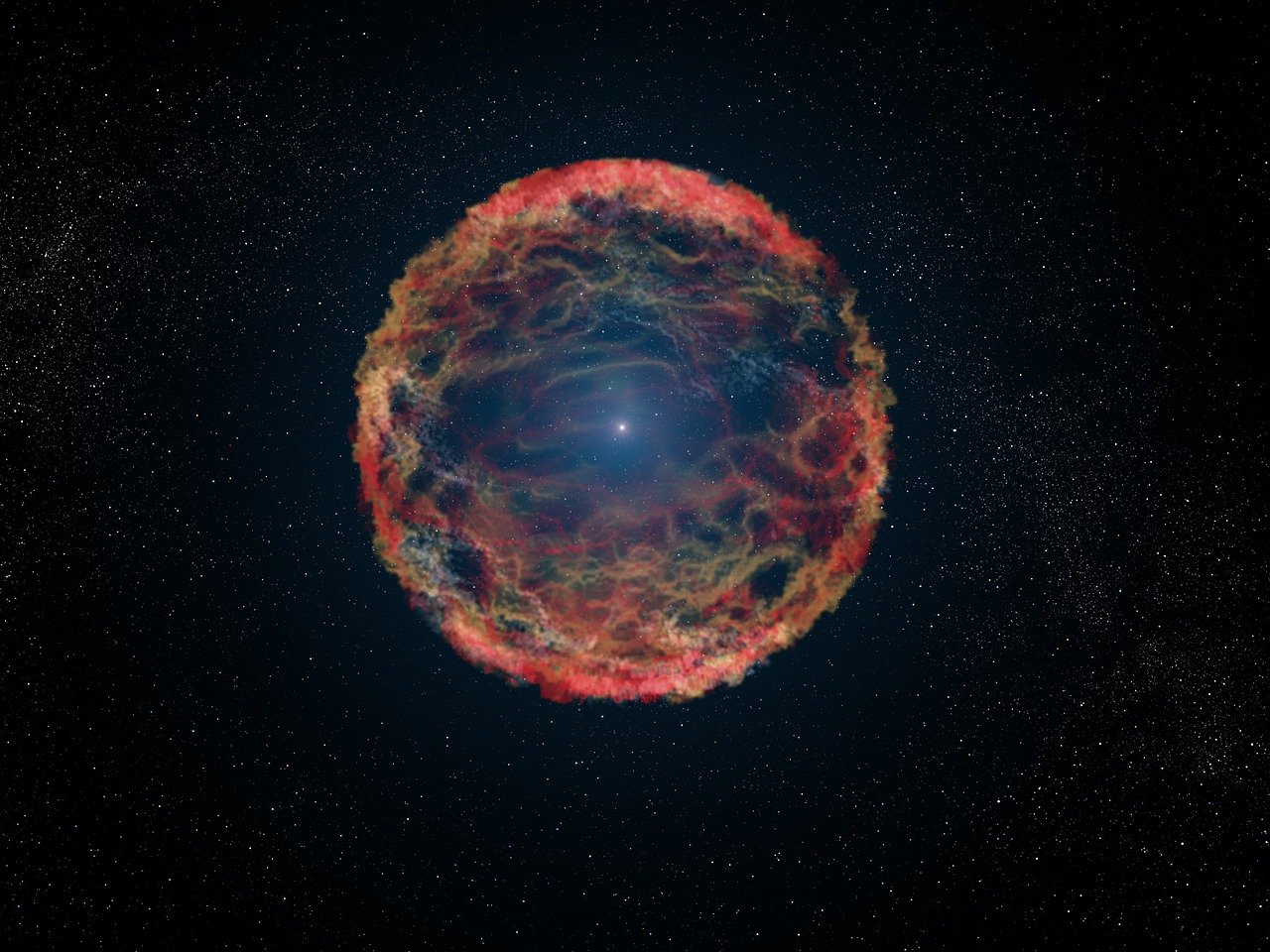  Des étoiles explosant dans le cosmos ont peut-être causé une extinction massive sur Terre