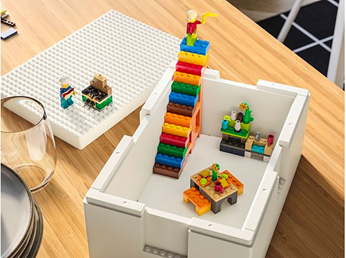 Une boite de rangement développée par Ikea et LEGO