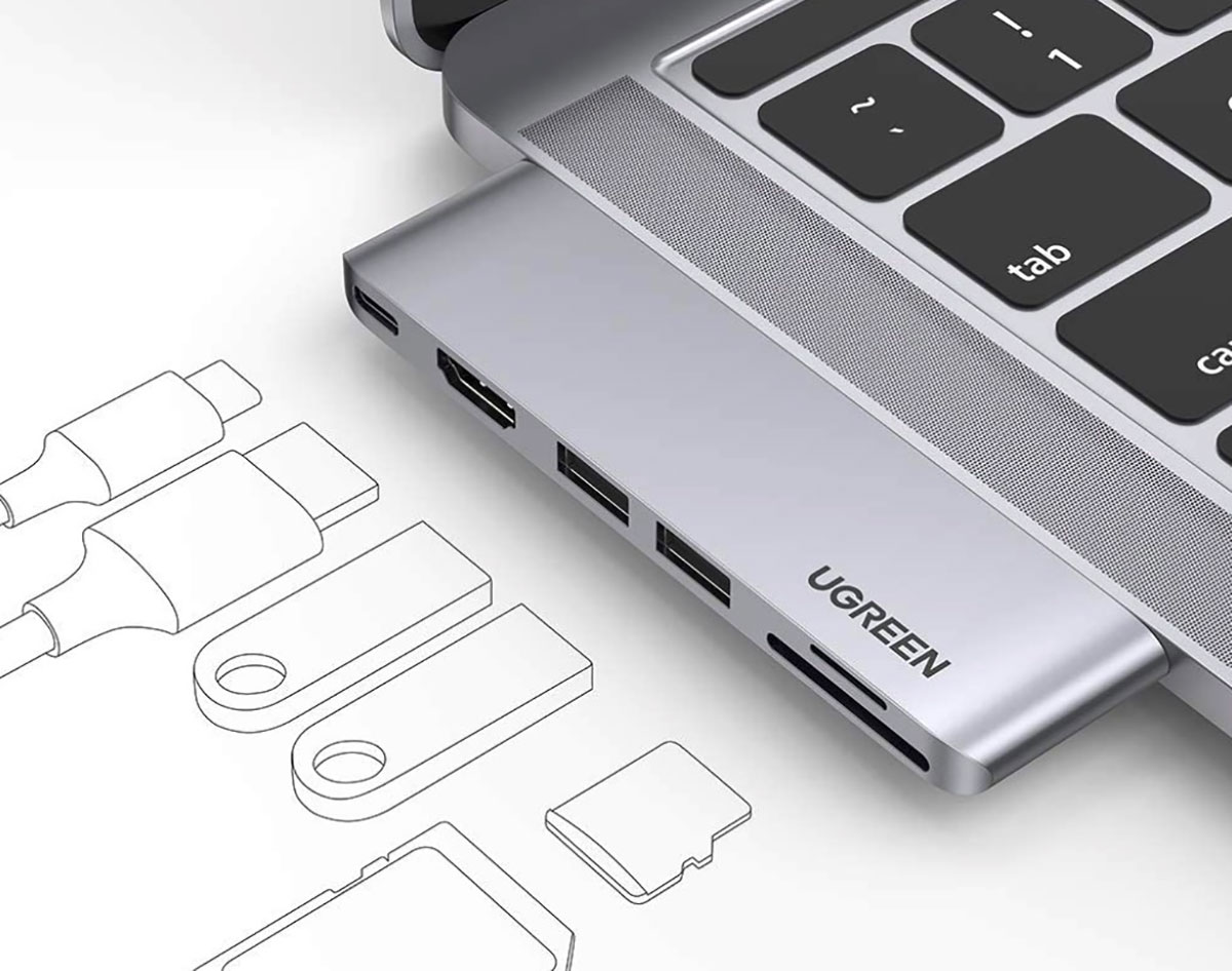 Le Hub USB Type-C UGreen pour MacBook Pro et MacBook Air à 19 €