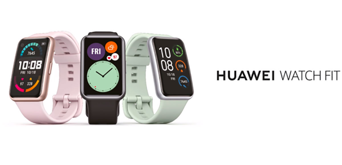 La Huawei Watch FIT a un format un peu plus... original que la Watch GT 2 pro.