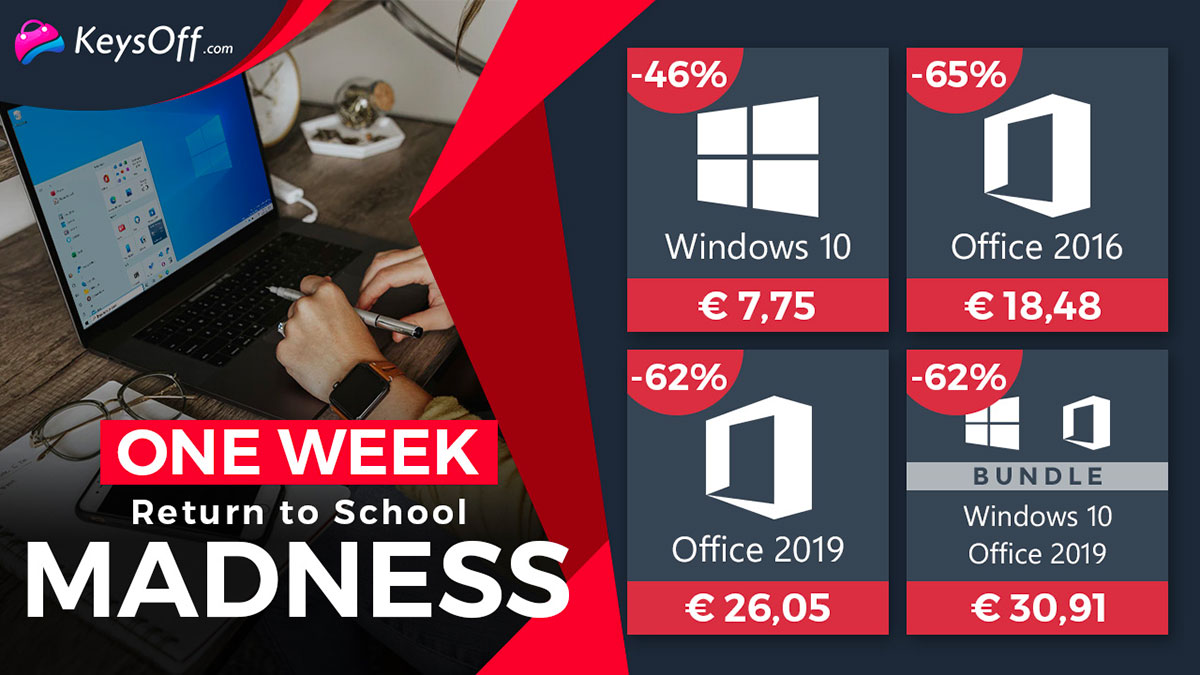 Promos en folie : Windows 10 Pro à 7,75 € et Office 2016 à 18,48 €