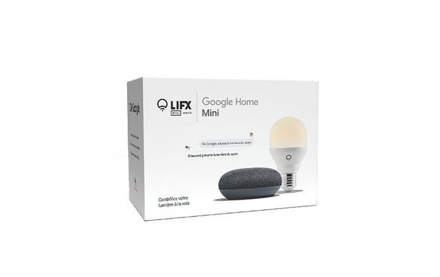 Ce pack contenant un Google Home Mini et une ampoule connectée est proposé à un bon prix chez Boulanger