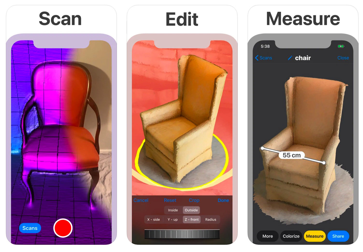 Un meuble à mesurer ? Pas de panique, il y a 3D Scanner App pour ça.