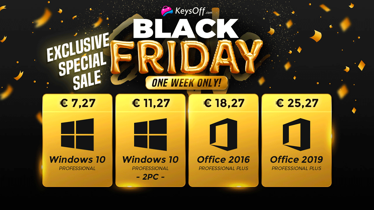 KeysOff propose plein de réductions pour le Black Friday