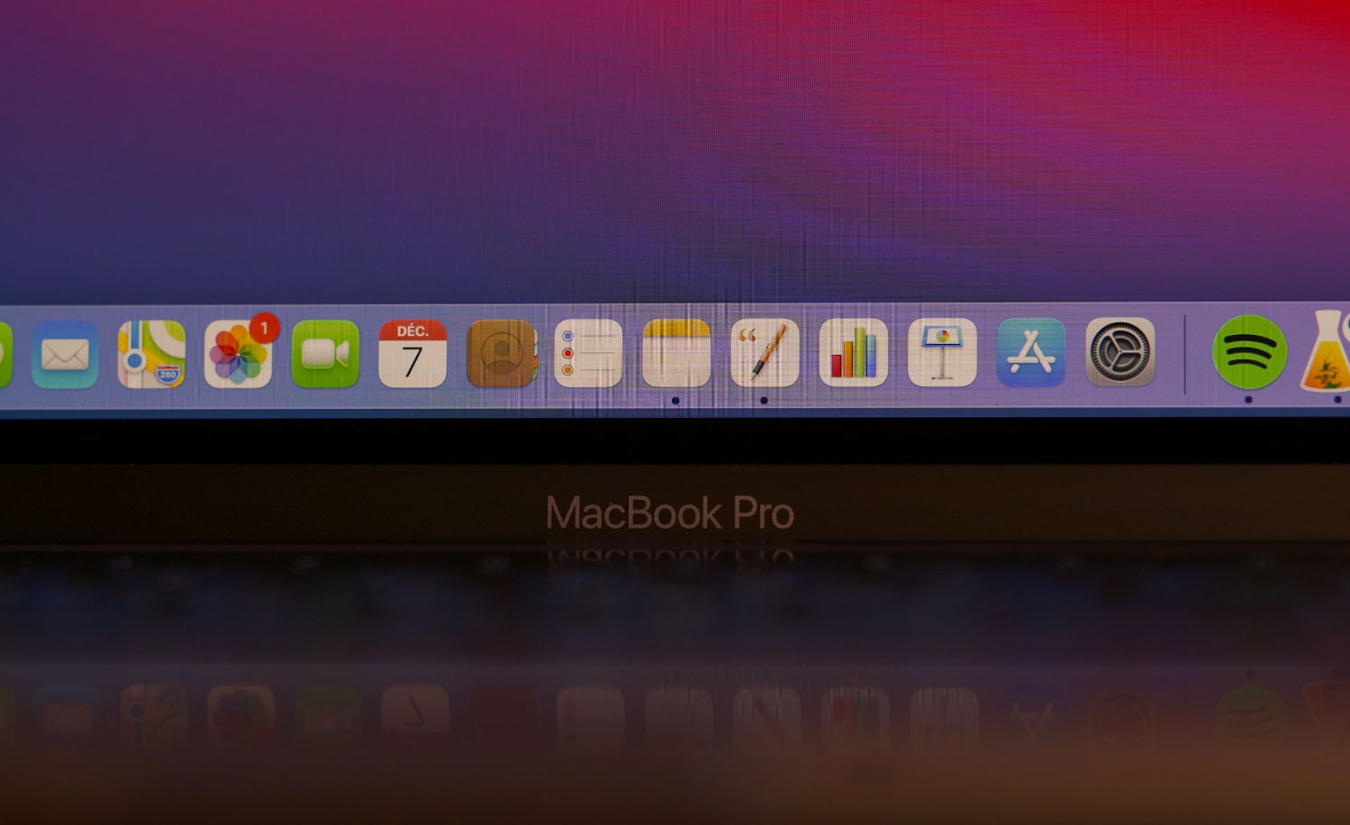 Une photo du MacBook Pro M1
