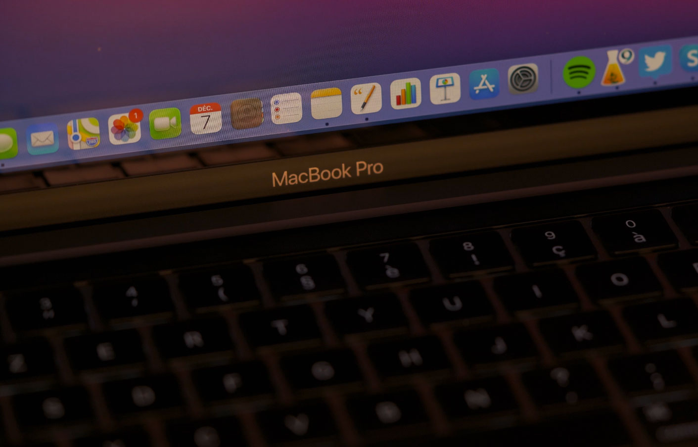 La photo d'un MacBook Pro M1