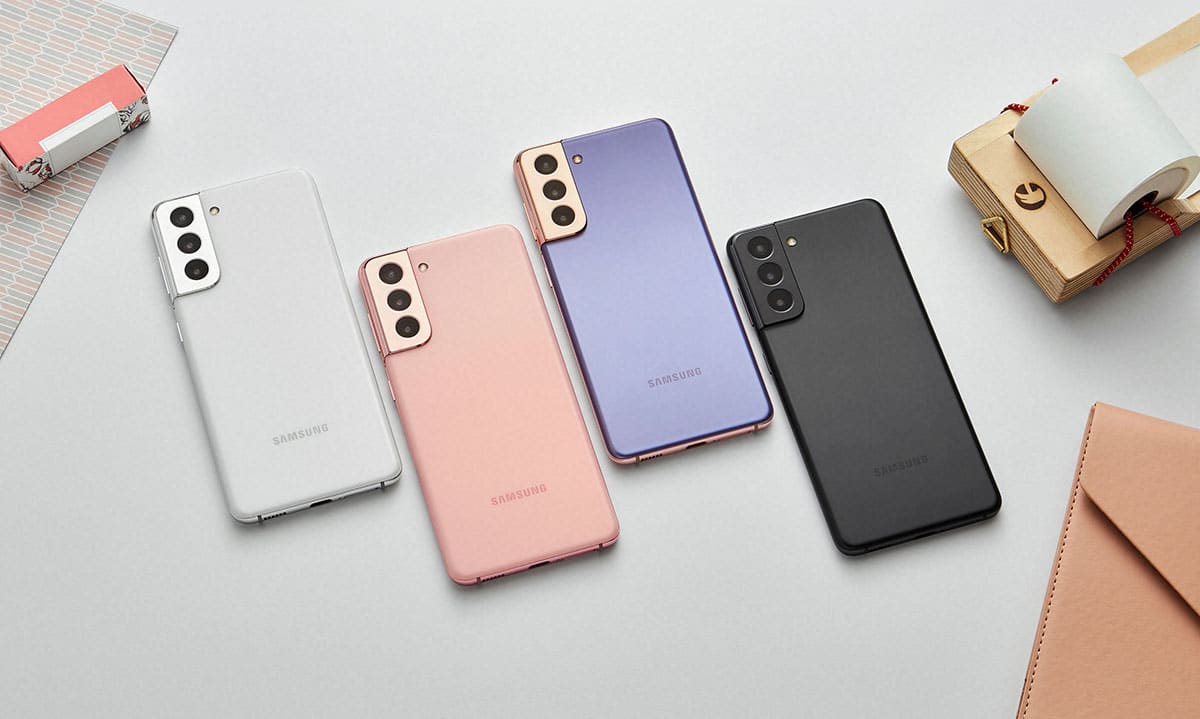 Quatre couleurs pour le Galaxy S21.