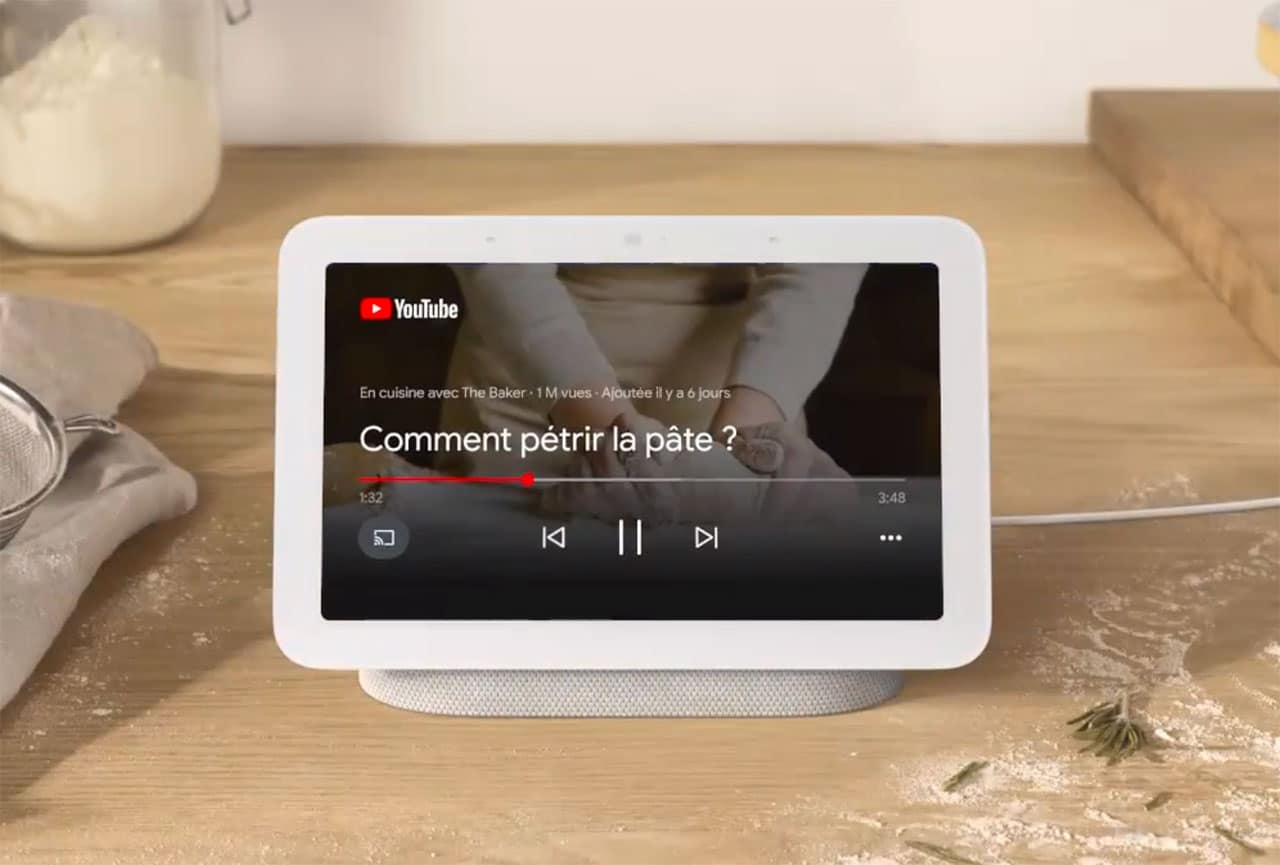 Le Nest Hub 2e génération reprend le format du modèle précédent