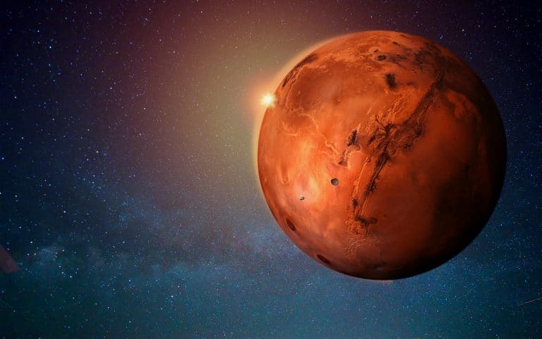 La planète Mars, dans le froid spatial