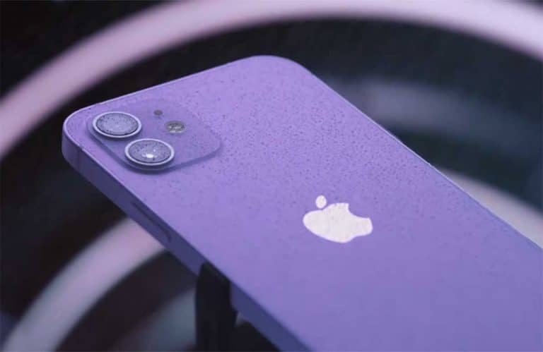 L'iPhone 12 Mini en violet