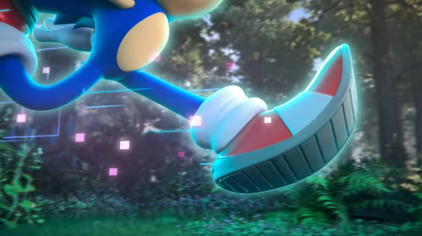 Sonic en train de courir à toute allure